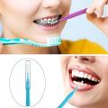 10 Pcs Toothpick Teeth Plaque Remove Interdental Brushes Oral Care Hygienic Soft Rubber Bristle Teeth Cleaning Elastic brush With Thread Orthodontic Brush,Teeth Care Dental Floss Teeth Gaps Professional Deep Oral Teeth Cleaning Tools. 