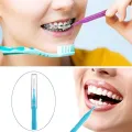 10 PCS Toothpick Teeth Plaque Remove Interdental Brushes Oral Care Hygienic Soft Rubber Bristle Teeth Cleaning Elastic brush With Thread Orthodontic Brush,Teeth Care Dental Floss Teeth Gaps Professional Deep Oral Teeth Cleaning Tools. 
