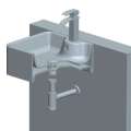 Bathroom Basin Bottle Trap Pop Up Stopper with Overflow,Sink Kit Siphon Waste P-TRAP Drain Chrome. 
