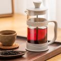 French Press Coffee Maker 12 Oz, White Coffee Presses Tea Makers with Borosilicate Glass Cold and Hot Brew Coffee. 