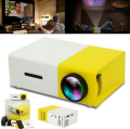 Yuhan Portable Mini Led Projectors - White & Yellow. 