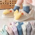 10 PCS=5Pairs/Lot High Fashion Cute Socks Women Bed Socks Pure Colorful Fluffy Warm Winter Kids Gift Soft Floor Home Sleep Socks. 