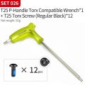 JSHOU BIKE T25 P Handle Torx Wrench Disc Brake Screw Removal Tool Professional Screwdriver Repair Accessories Bike. 