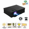 UNIC UC68 Wifi Ready Projector, multimedia Home Theatre 1800 lumens led projector with Full HD 1080p Support Miracast Airplay B. 