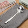 Stainless Steel Ladle Household Tableware Household Spoon Feel Comfortable Long Handle Small Spoon Luolong. 