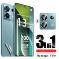 3To1 Hydrogel Film Back Screen Protector For Xiaomi Redmi Note 13 Pro 5G 4G Camera Glass Redme Redmy Note13 Pro+ Not 13 Pro Plus. 