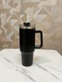 40oz/1500ml Vacuum Insulated Stainless Steel Tumbler with Handle & Straw - Double-Wall Insulated, Travel Mug Leakproof Lid, for Hot & Cold Beverages, Car, Office, Gym, Outdoor Use, Gym Hydration, Modern Tumbler, Thermal Water Bottle,Stainless Steel Bottle. 