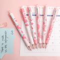 Cute Pink Little Dinosaur Press Pen 0.5 Black Gel Pens School Office Writing Stationery Supplies. 