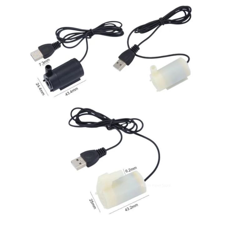 USB 5V Low Voltage Small Water Pump Micro Mini Submersible Pump Ultra ...