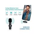 K9 Wireless Lavalier Microphone Iphone lightning Port Upgraded Plug Play Auto Syncs Mic For Vlogs Interview Youtubers. 