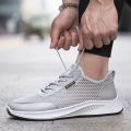 Summer Men's Shoes Breathable Thin Mesh Surface Shoes Men's Mesh Casual Sneakers Mesh Hollow out Deodorant and Lightweight Running Shoes. 