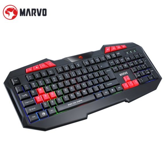 RBG%20Gaming%20Keyboard%20Marvo%20K602%20Wired%20112-Key%20Multimedia%20,%20Rainbow%20Backlit%20-%20Image%203