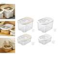 Rice Box Food Box Bin Pantry Organization Push Button Airtight kitchen Organizer Food Storage Canister for Rice Nuts Dried Food Cereal. 
