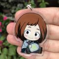 【hot】 My Hero Academia Anime Keychain Cosplay Accessories OCHACO URARAKA Backpack Pendant Badge Cartoon Christmas Gifts. 