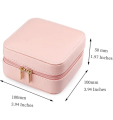 PU Leather Portable Jewelry Storage Box -Mini Jewelry Accessory Storage Organizer, Display Storage Box for Earrings Necklace Rings. 