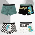 4 Pcs/Lot Kids Underwear Cotton Panties For Children Dinosaur Pattern Boxers Boy Breathable Boys Knickers Schoolboy Shorts Panty. 