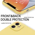 【ThinkWay】Original Liquid Silicone Luxury Case For iPhone 13 12 11 Pro Max XR X S 7 8 Plus SE Mini Square Shockproof Soft Candy Slim Cover. 