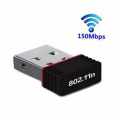 High Speed 150Mbps 2.4 Ghz Nano Wireless USB 2.0 Wifi Adapter 802.11N Windows, Linux, Mac OS -150Mbps USB Wifi Adapter. 