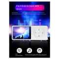 MP3 Player USB Charging Record Digital Display Screen ABS Media Portable Running Walking Music Play White. 