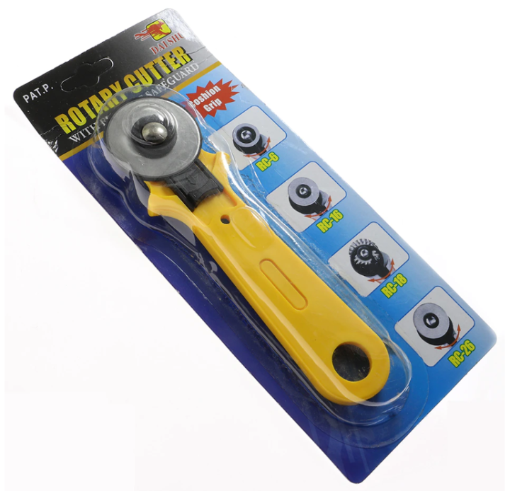 Rotary Cutter 45mm - For Fabric Cutting, Card, Paper, Sewing Quilting and Roller Fabric Cutting Craft Tool