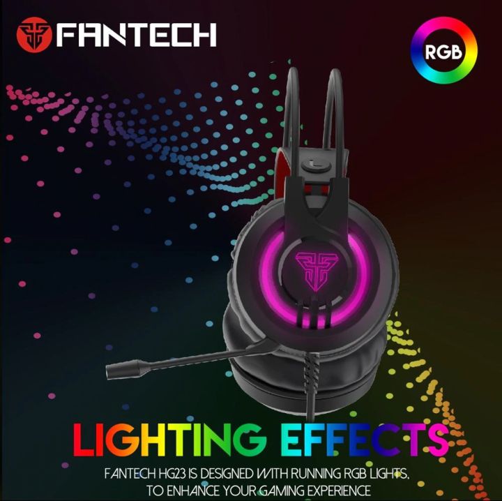 FANTECH%20HG20%203.5MM%20Plug%20RGB%20Gaming%20Headset%20Wide%20Sound%20Field%20Volume%20Adjustment%20Earphones%20With%20Microphone%20-%20Image%205
