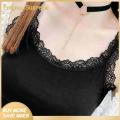 Enigma- Women Vest Stylish Lace Trimmed Tank Top for Women Slim Fit Sleeveless Camisole for Summer Streetwear U-neck Solid Color Vest Women Summer Top. 