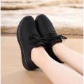 【ZIME】Summer New Arrival Flyknit Mesh Shoes Women's Flats Women's Thin Shoes Breathable Running Sneaker Casual Shoes Non Slip Soft Bottom. 