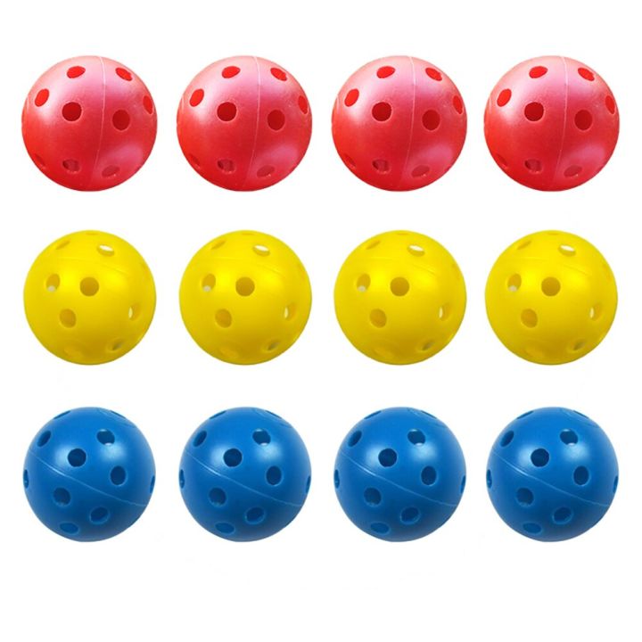 %E3%80%90HOT%E3%80%91%2012%20Pack%20Multicolor%20Plastic%20Golf%20Training%20Balls%20Airflow%20Hollow%20Diameter%201.65%20Inch%20Golf%20Balls%20For%20Driving%20Range%20Swing%20Practice%20New%20-%20Image%202