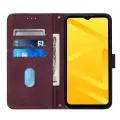 lthmy for ZTE Blade A71 case slim Embossed PU Leather Flip Stand Wallet Card Slots Cover. 