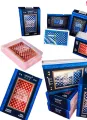 777 Poker Plastic Playing Cards with Case- 100% PVC Waterproof Casino Quality 54 Cards. 
