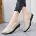 Women's Shoes 2023 Spring Fashion Beige Casual Loafers Breathable Comfortable Flats Ladies Shoe Non-Slip Feminino Zapatos Mujer. 