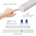 LED Table Light Motion Sensor USB Rechargeable Lamp For Kitchen Cabinet Wardrobe Lamp Staircase Backlight. 