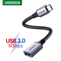 UGREEN USB C to USB Adapter Type C OTG Cable USB C Male to USB 3.0 A Female Cable Connector Compatible for MacBook Pro 2019 2018, Samsung Galaxy S10 S9 S8 Note 9 8, LG V40 G6, Google Pixel 2 XL. 