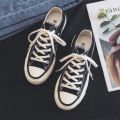 2024 Hong Kong Style Korean Style All-Matching 1970s Women's Retro Harajuku Style Canvas Shoes ins Flat Shoes New for Students. 