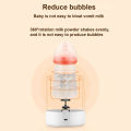 Automatic Baby Milk Bottle Shaker Portable Electric Feeding Bottle Shake Machine Milk Powder Blender Mixer 3 Levels Timing(1min/ 2min/6min) Built-in Battery. 
