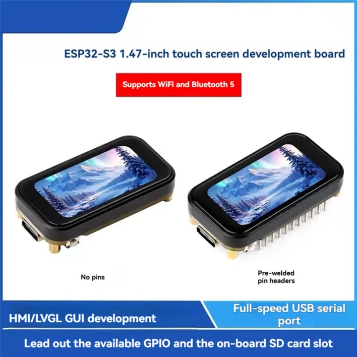 ESP32-S3%20Development%20Board%201.47inch%20Touch%20Display%20172x%20320%20262K%20Color%20Supports%20Wi-Fi%206/BLE%205%20for%20LVGL/HMI%20Development%20-%20Welded%20-%20Image%205