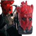Anime Dorohedoro Shin Heart Red Mask Cosplay Costume Scary Bloody Latex Helmet Fancy Unisex Halloween Prop. 