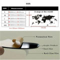 3D Mirror World Map Art Removable Wall Sticker Acrylic Mural Decal Home Decor Eshylala. 