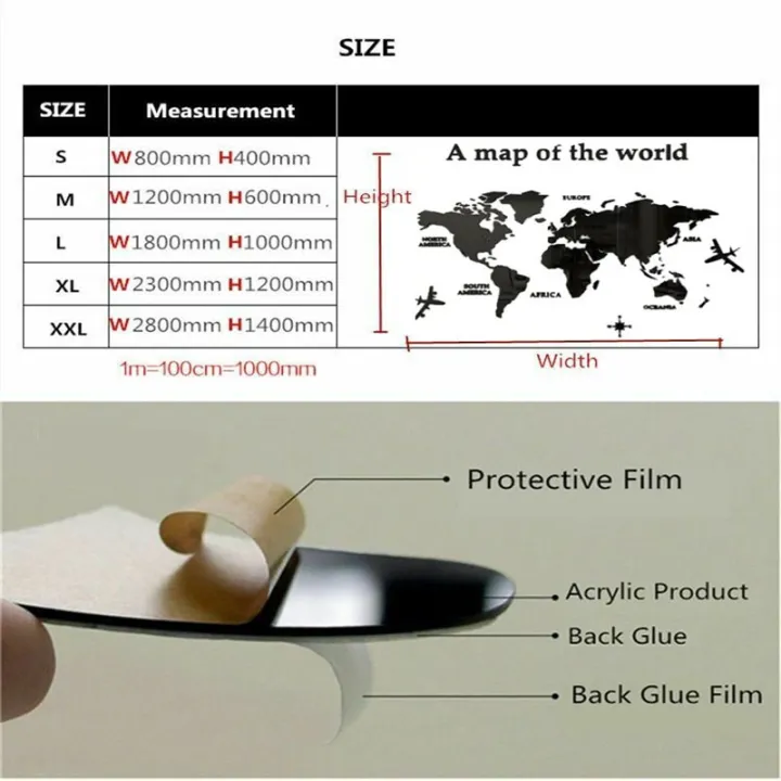 3D%20Mirror%20World%20Map%20Art%20Removable%20Wall%20Sticker%20Acrylic%20Mural%20Decal%20Home%20Decor%20Eshylala%20-%20Image%203