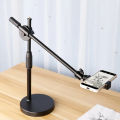 Tripod with Ring Light Table Tabletop Stand Tripods with Mobile Phone Holder Boom Arm for Nail Art Photography. 