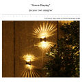 4pcs 4led Solar Wall Lamp Waterproof Up Down Luminous Night Light For Outdoor Garden Courtyard Decoration. 