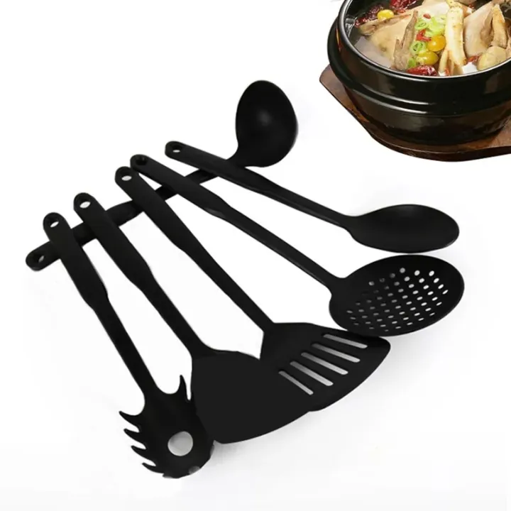Kitchen%206pc%20spoon%20set%20%20Tools%20-%206%20Pcs%20Kitchen%20Spoon%20Set%206%20PCS%20Kitchen%20Utensils%20Set%20Non-Stick%20Dishwasher%20Safe%20Cooking%20Tools%20Spoon,%20Slotted%20Spoon,%20Spatula,%20Skimmer,%20Ladle,%20Pasta%20Server%20-%20Image%202