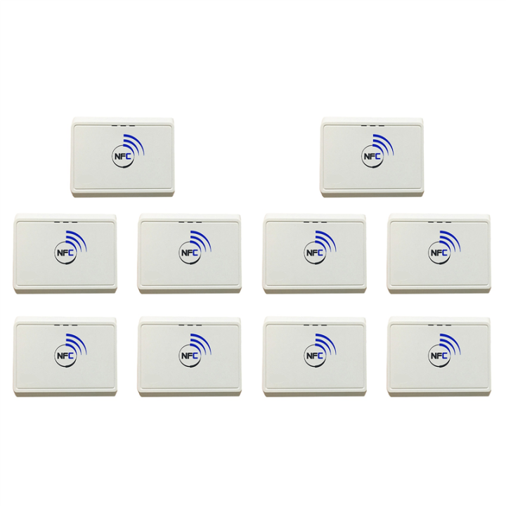 10X Wireless Contactless 13.56MHz NFC Reader Bluetooth Android RFID ...