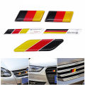 Car Sticker German Flag Emblem Badge Emblem Deutsch Bumper Front Decoration Grille Auto Decal For Benz Vw Audi Golf. 