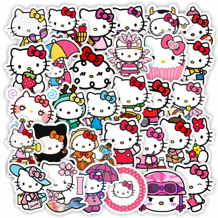 20/40pcs%20Hello%20Kitty%20Stickers%20Cute%20Kawaii%20Cat%20Cartoon%20Stickers%20for%20Laptop%20Scrapbook%20Journal%20Kids%20Girls%20Boys%20Stickers%20-%20Image%202