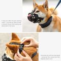 Dog Muzzle for Long Snout Dogs Breathable Basket Muzzle for Puppys Dogs Dog Outing Pet Masks Mouth Guard Cage Muzzle Silica Gel Safety Masks to Prevent Biting, Chewing, Barking. 