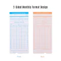 90pcs/ Pack Time Cards Timecards Monthly 2-sided 18 * 8.4cm for Employee Attendance Time Clock Recorder. 