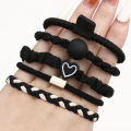 5cm 5pcs/bag New High Elasticity Rubber Band Fabric Hair Loop for Girls Hair Ornament. 