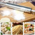 Stainless Steel Rolling Pin Non-stick Pastry Dough Roller Kitchen Accessories Cake Roller Dough Roller pizza tools  pasta tools. 