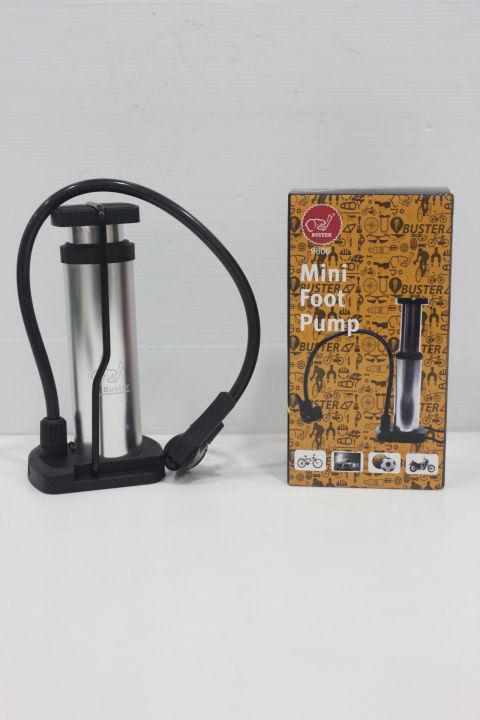 Mini Pompe à Pied Bikers Dream - Pression Max 12 Bar, Dimensions 20x10x10 Cm, Avec Adaptateur - 13